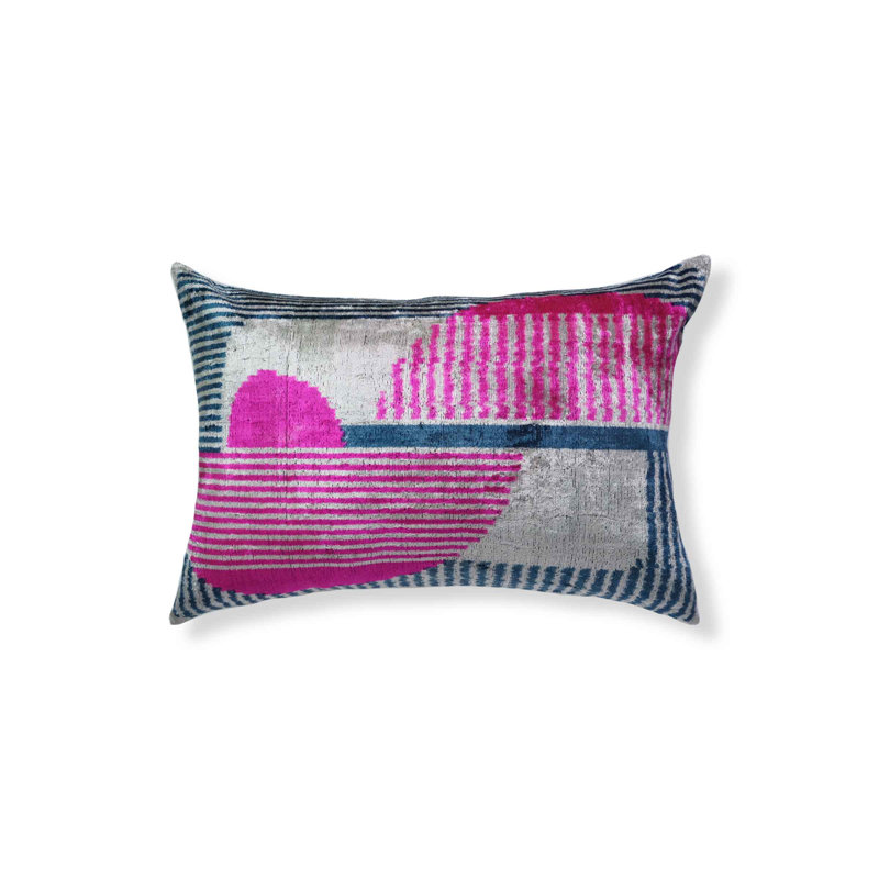 Housse de coussin rectangulaire en soie Yazi