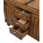Oconto Transitional Rectangular Kitchen Cart with 2 Removable Boards in Antique Tobacco