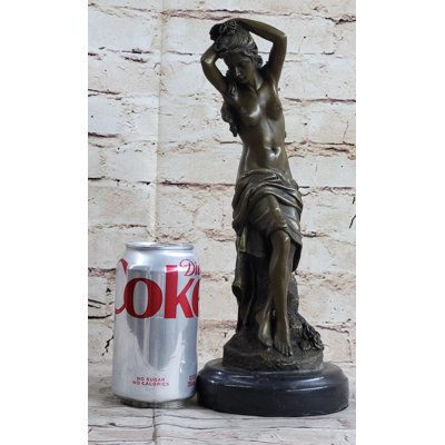 Nude Clical Female Beautiful Girl Bronze Statue Original Sculpture Figure 12 Inches X 4.5 Inches