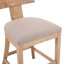 Counter Stools Set Of 2, Upholstered Counter Height Bar Stools With Solid Rubber Wood Frame, Backrest, Footrest, Armless Barstools For Home Bar, Kitchen Counter-1832525827