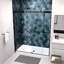 Porte de douche en verre trempé 5/16 po - Bypass coulissant, finition noir mat, fermeture en douceur, noir facile à installer, bonne adhérence, double coulissement