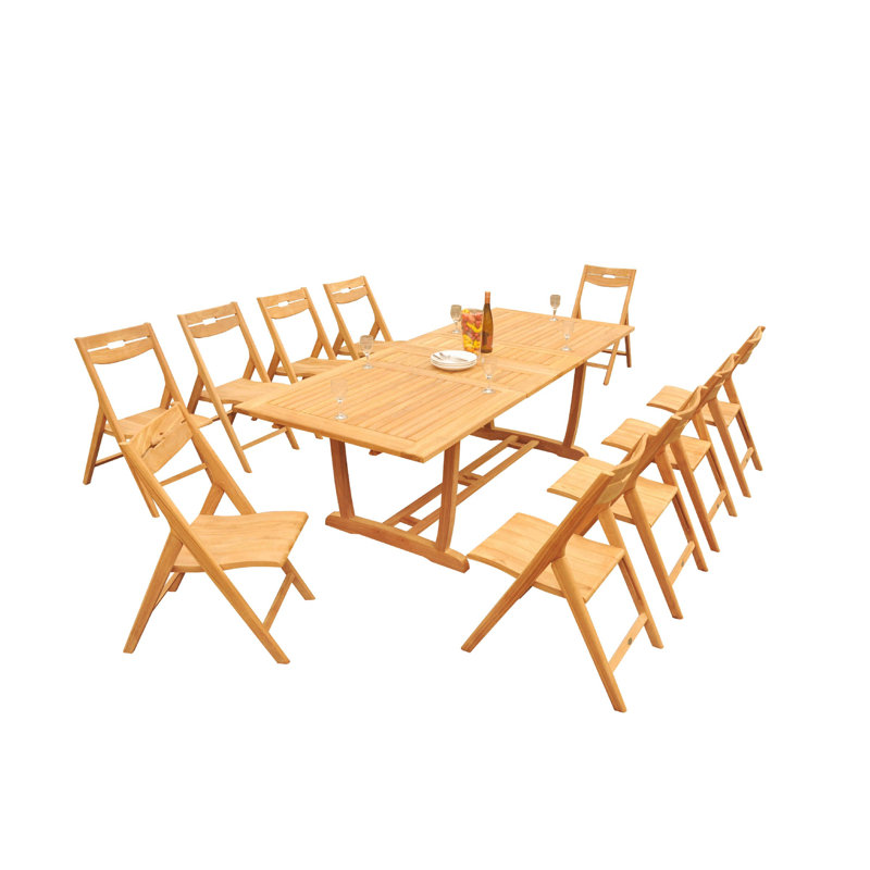 Emmetsburg Rectangular Dining Set, 105" x 40" x 31.5", 8