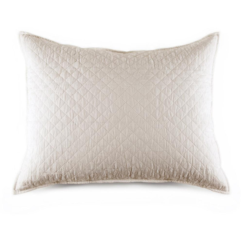 Hampton Linen Lumbar Pillow Cover & Insert, Cream