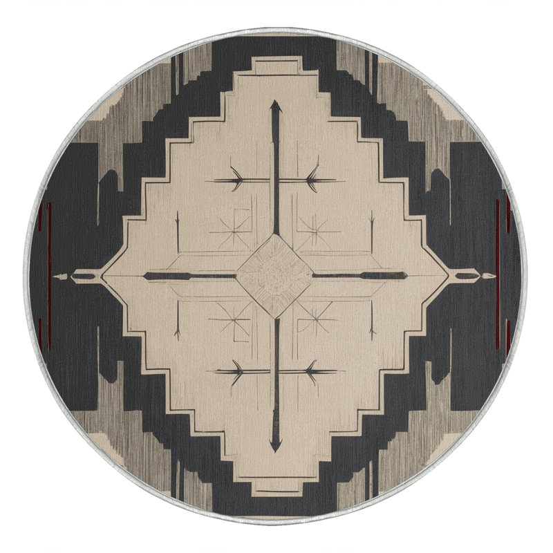 Medallion Mirage Rug, Round 8'
