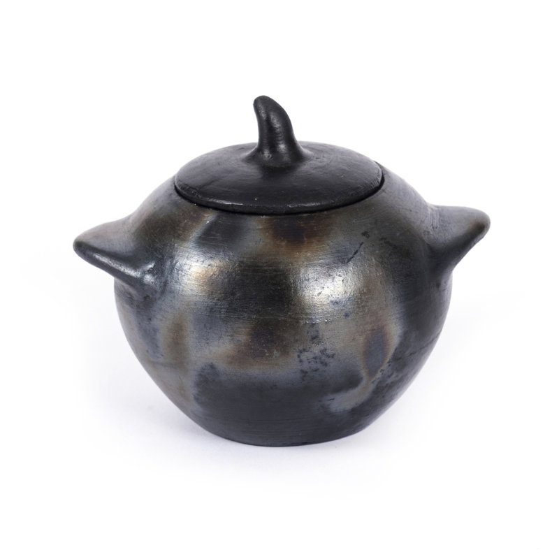 Earthenware Jar, 10" H x 8" W x 13" D