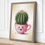 Smiling Cactus Companion Botanical - Wrapped Canvas-1739492628-1739492620