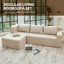 Ensemble de housse pour canapé modulaire antidérapant confortable avec taies d'oreiller pour le salon