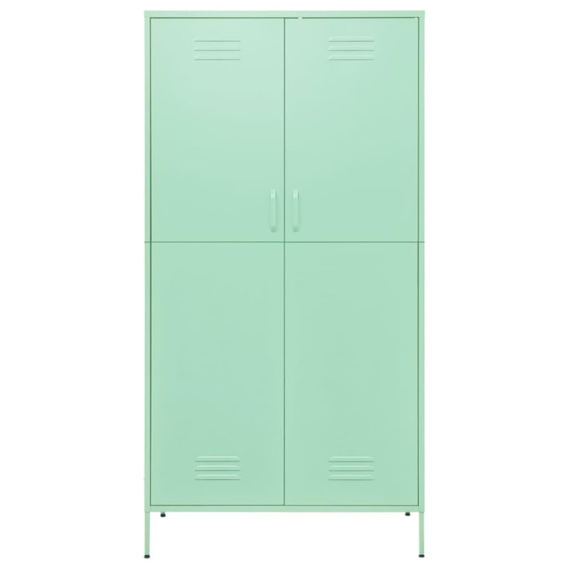 Branwell 2 Door Steel Wardrobe, Mint