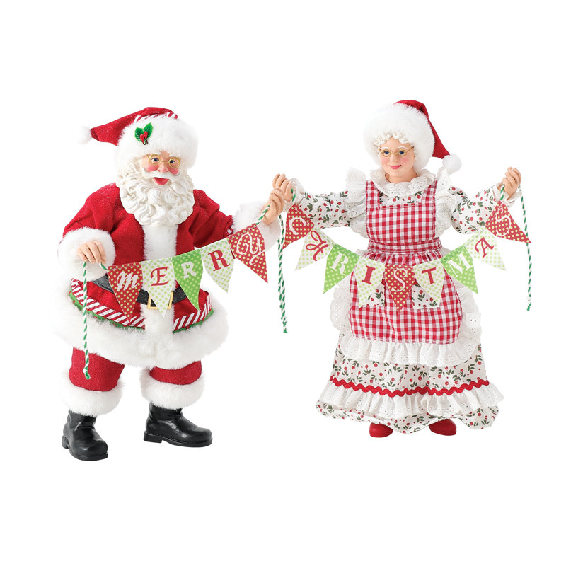 Ensemble de 2 figurines de Noël et de père Noël possibles possibles