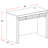 Alekhya Writing Desk with Power Outlet