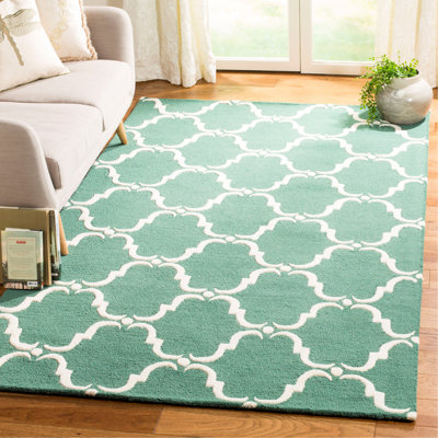 Lockeford Hand Tufted Wool Geometric Rug