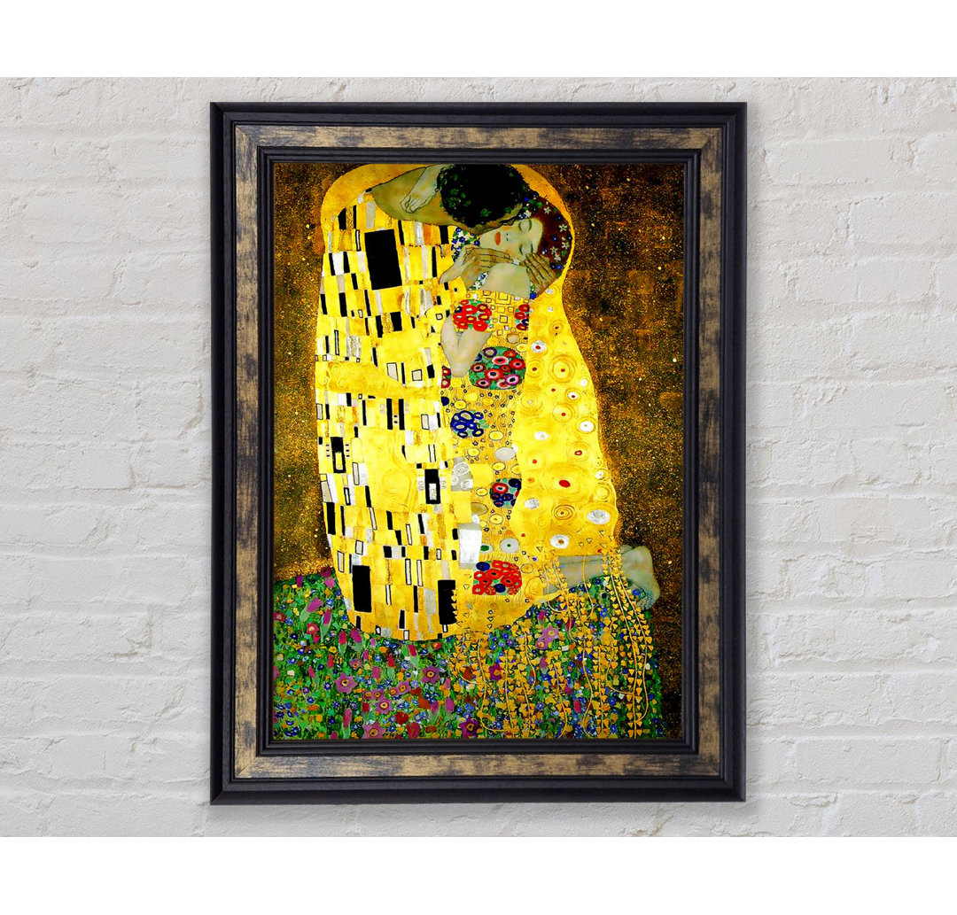 Klimt Kiss - Einzelner Bilderrahmen Kunstdrucke