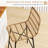 Rattan Counter Height Bar Stools Set of 2 Barstools with Back-1737675382