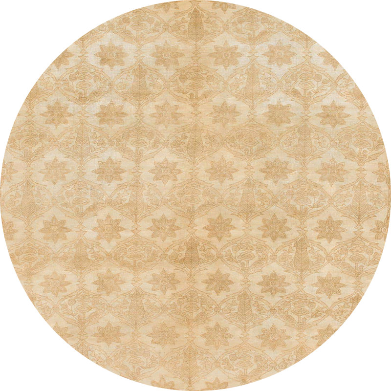 Abstract Indoor Rug, Round 4'