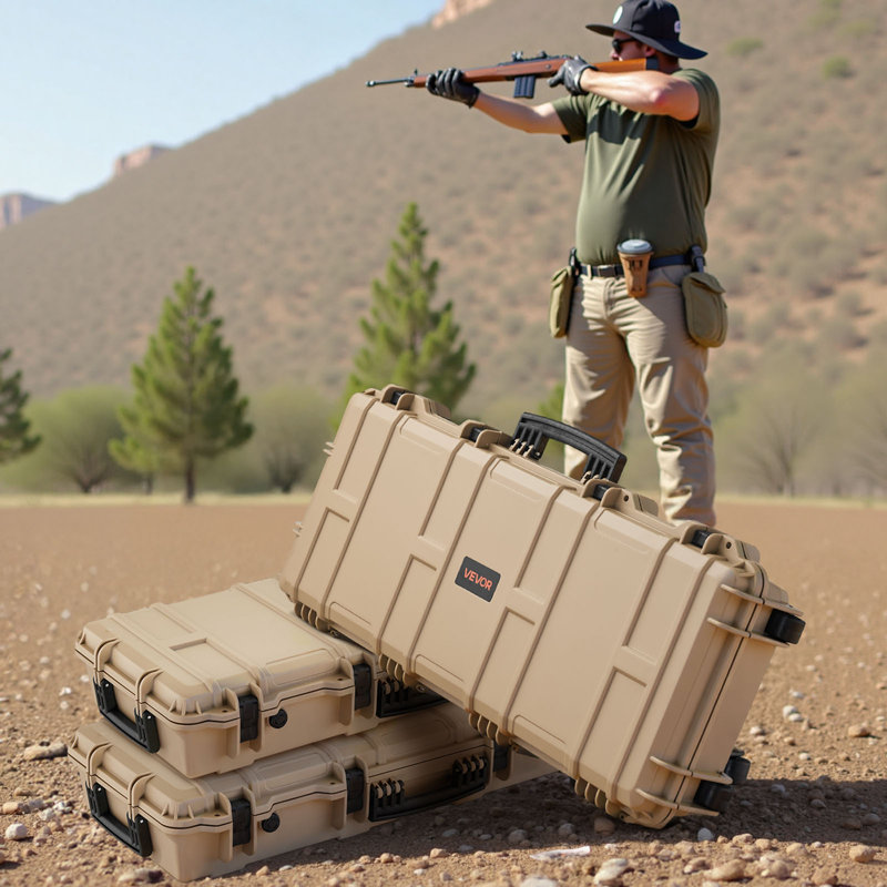 Gun Safe, 17.3cm H x 97.8cm W x 42cm D, Khaki