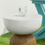 Tabouret de jardin géométrique 17,25 po MGO 