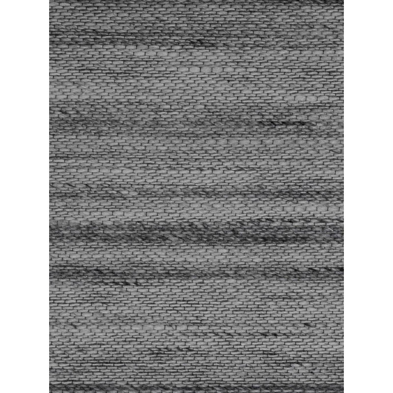 Rudra Geometric Area Rug in Light Gray/Black, Rectangle 10' x 14'