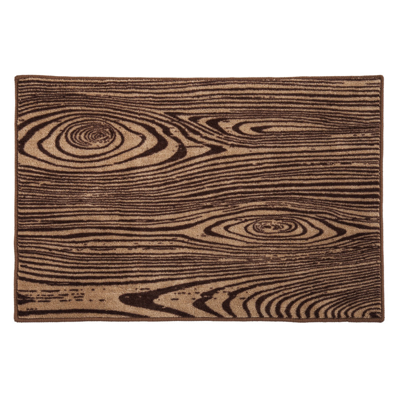 Tapis brun Woodgrain