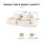 Canapé modulaire moderne modulaire à 2 places de 82 po et surdimensionné en flanelle de couleur crème pour le salon sans assemblage requis-430234963