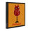 Cadre flottant Meowlot Cat Merlot, design par Carrie Cantwell