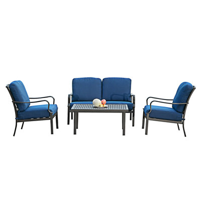 Ensemble de conversation pour patio 4 pièces