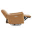 Fauteuil inclinable électrique pivotant en cuir Mikkel-593029252