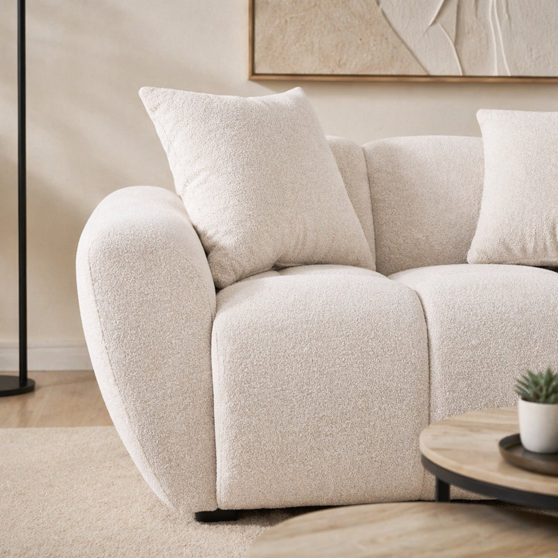 Tampa Greige 3-piece Sofa Set