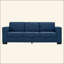 Canapé de salon 93,7 po en tissu de style moderne, canapé à accoudoirs carrés avec porte-gobelet, canapé de rangement, polyester rembourré-859979821