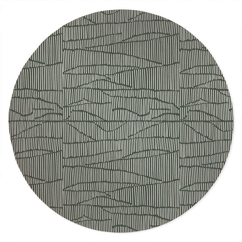 Grer Non-Slip Outdoor Rug, Round 5'