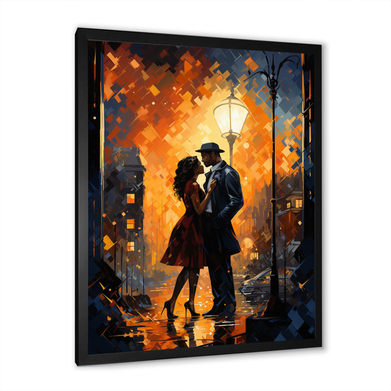 «Wolfy Jazz Harlem Renaissance VII», reproduction sur toile, Cadre simple noir, H 20 po x l 12 po x P 1 po