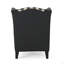 Fauteuil club haut dossier en tissu TODDman