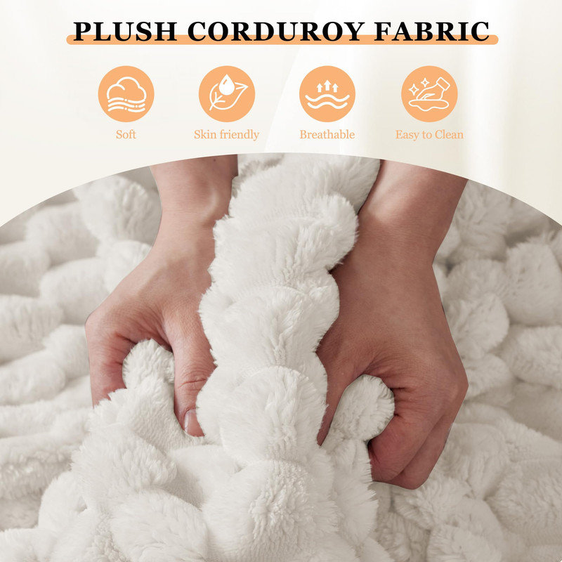Méridienne surdimensionnée de 60 po - Canapé-lit rembourré en velours côtelé avec coussin et accoudoirs pour le salon, Beige
