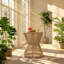 Table d'appoint d'extérieur en bois d'acacia et corde H 16,9 po x l 16,14 po x H 18,9 po Christopher Knight Home