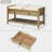 Meirav Shoe Rack with Cushioned Seat and Drawers, Multipurpose Entryway Storage Bench-1519688691-1502966607