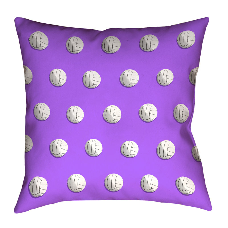 Katelyn Smith Polka Dots Reversible Throw Pillow, 20" x 20", Purple