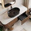 Wall Mounted Single Double Single Vanity Bathroom Vanity With Engineered Marble Top-515437800
