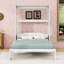 Lit escamotable en bois avec coussin-750417092
