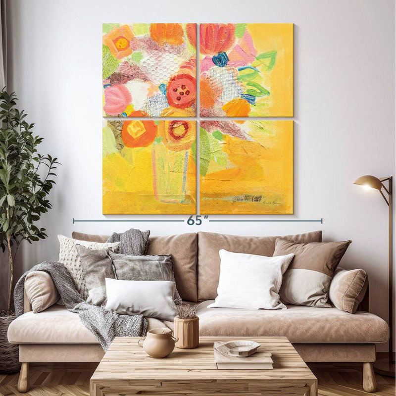 Harnek floral jaune brumeux