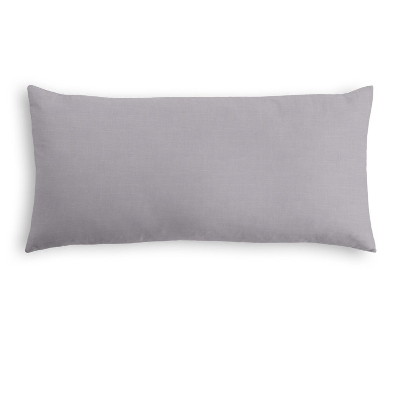 Housse de coussin rectangulaire, 14 po x 36 po, Mauve gris