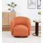 Fauteuil demi-tonneau rembourré et pivotant-1287560836
