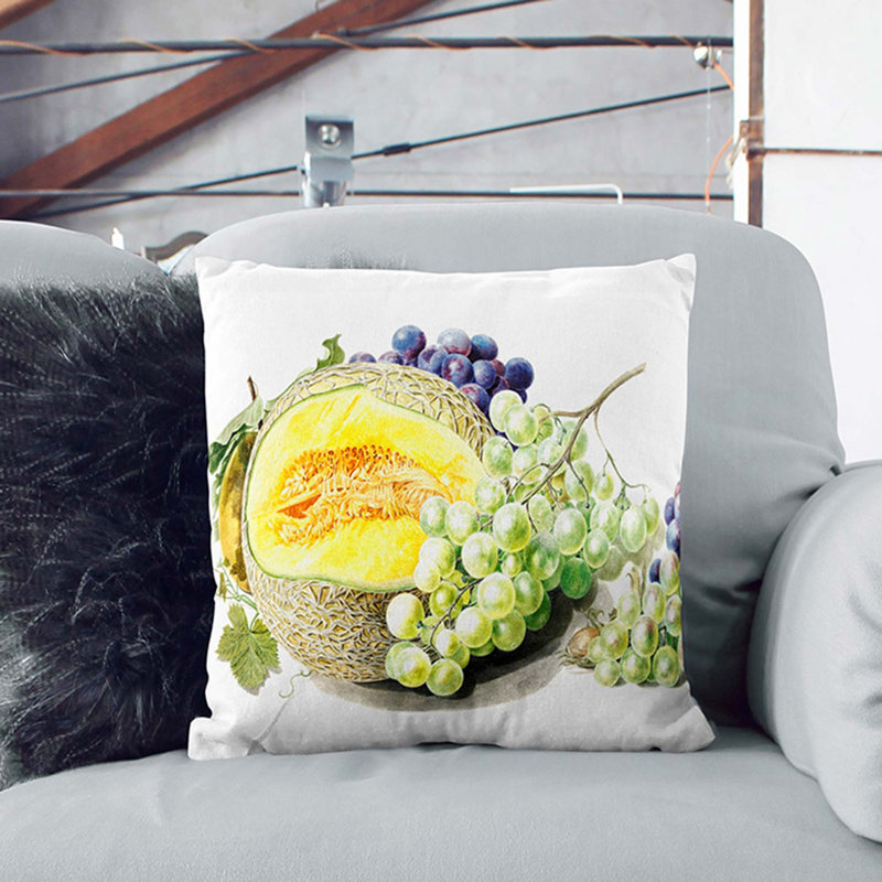 Square Throw Cushion, 55cm H x 55cm W x 20cm D, Stone