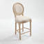 Chaises de bar à hauteur française, rembourrées avec dossier rond, techniques de tréfilage et de sculpture, démontables pour le salon, la cuisine et le restaurant