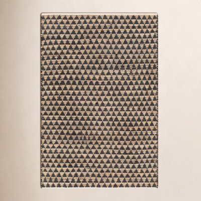 Addy Hand-Woven Geometric Jute Rug