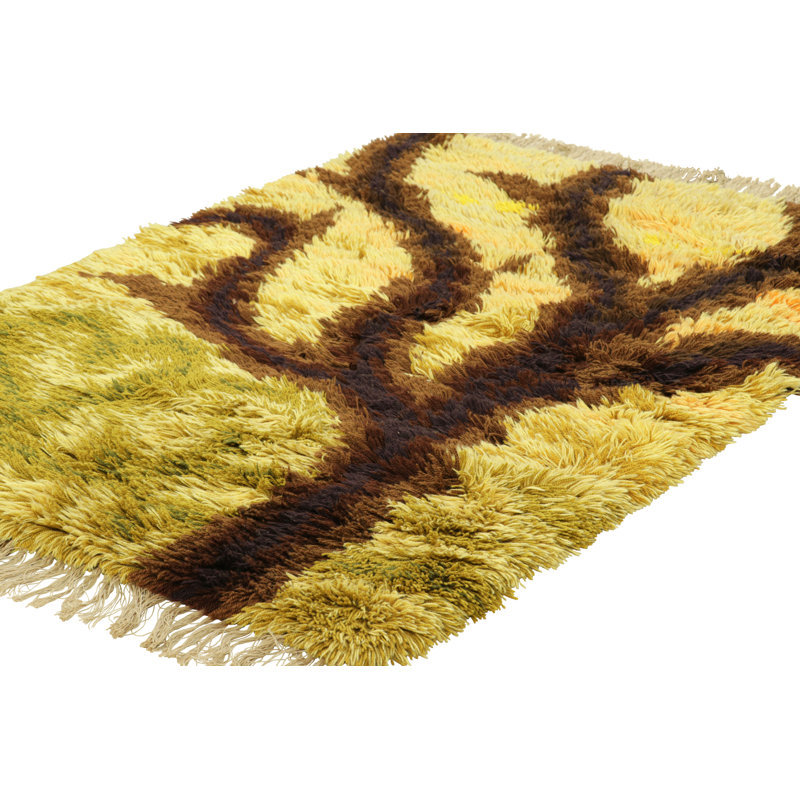 One-of-a-Kind 3’10x6’ Hand Knotted Area Rug