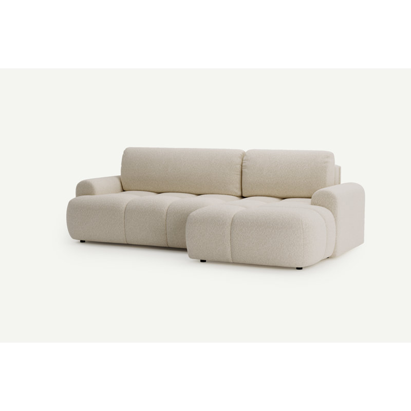Bobby Corner Sofa 2,5 seater with sleeping function, Right Hand Facing, Beige