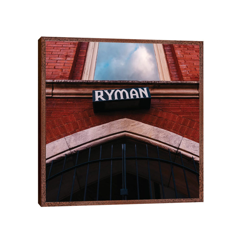 The Ryman by Bethany Young - Print on Canvas, Classic Brown Wood Framed, 45.72cm H x 45.72cm W x 3.81cm D