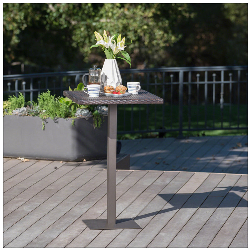 Rattan 26" SQUARE BAR TABLE