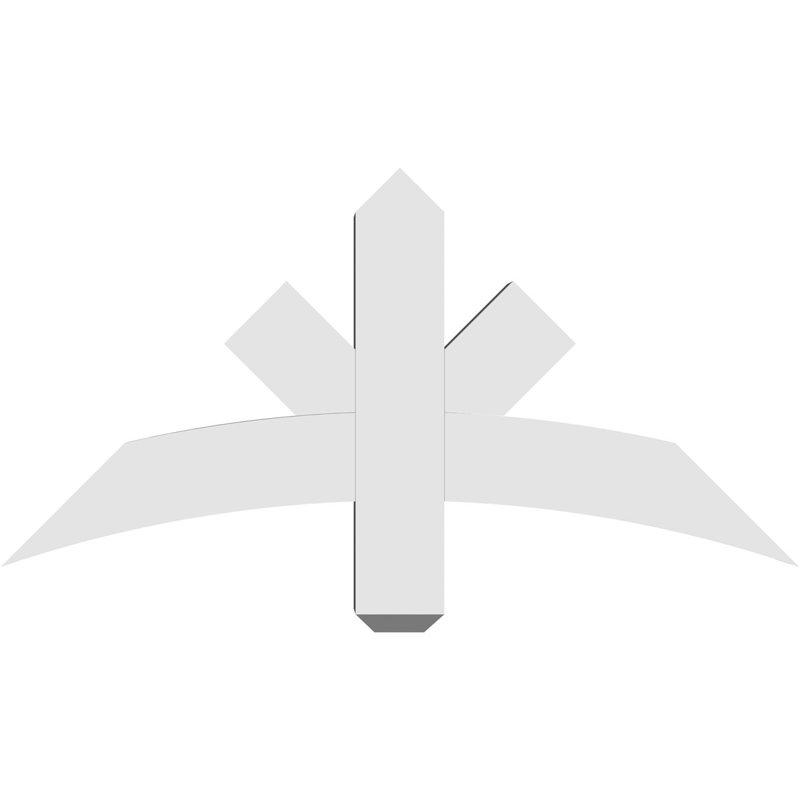 Support de pignon Alberta Alberta, H 18 po x l 36 po (pas: 12/12), P 4 po x F 4 po, PVC