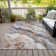 Machine Washable Indoor/Outdoor Cinead ACN1709 Silver Rug