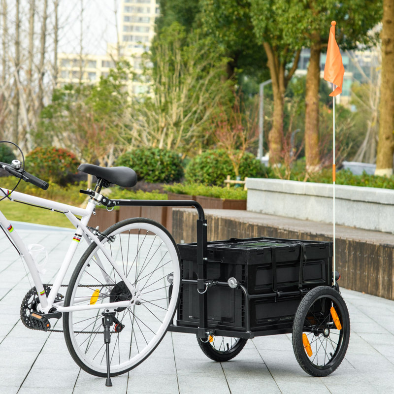 Chariot de chariot à vélos avec boîte de rangement amovible